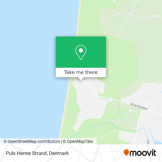 Puls Henne Strand map