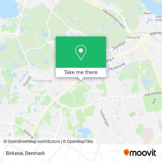 Birkesø map