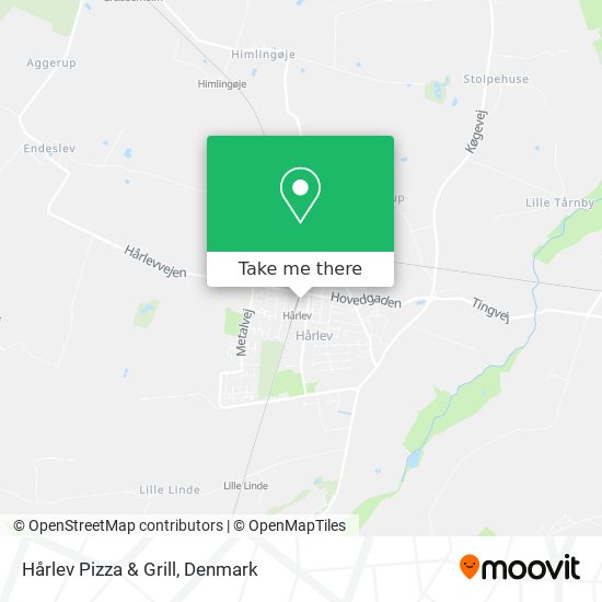 Hårlev Pizza & Grill map
