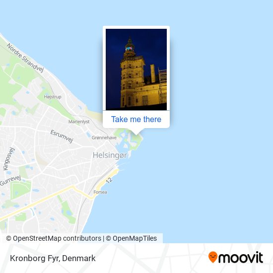 Kronborg Fyr map