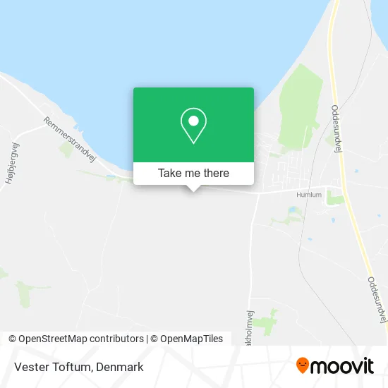 Vester Toftum map