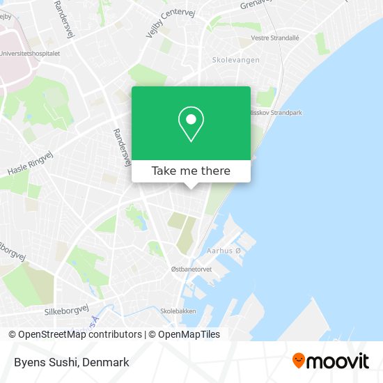 Byens Sushi map