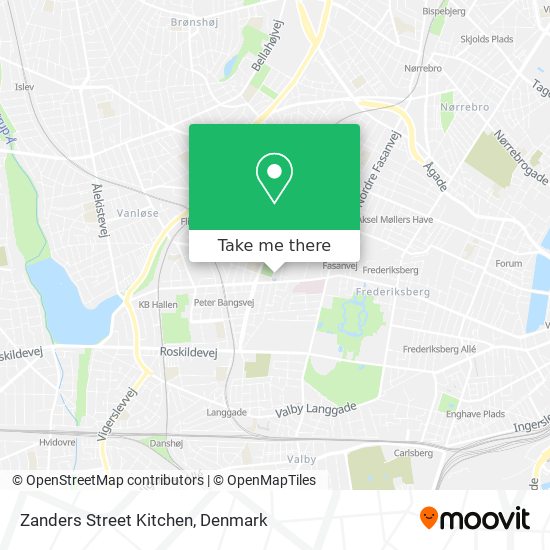 Zanders Street Kitchen map