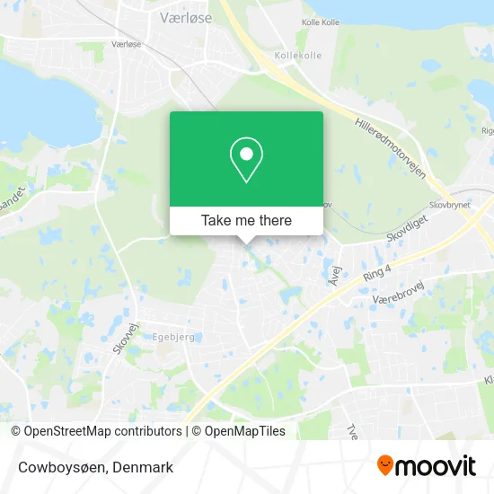 Cowboysøen map