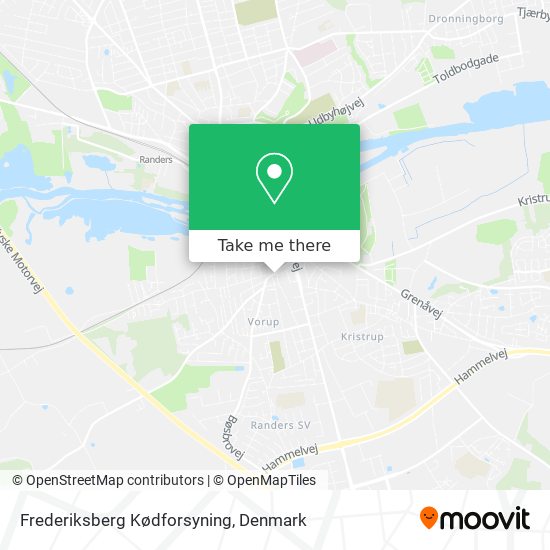 to get to Frederiksberg Kødforsyning in Randers Bus or Train?