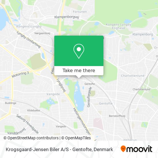 Krogsgaard-Jensen Biler A / S - Gentofte map