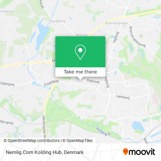 Nemlig.Com Kolding Hub map