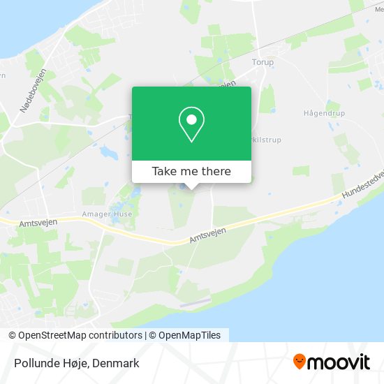 Pollunde Høje map