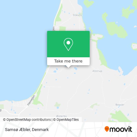 Samsø Æbler map