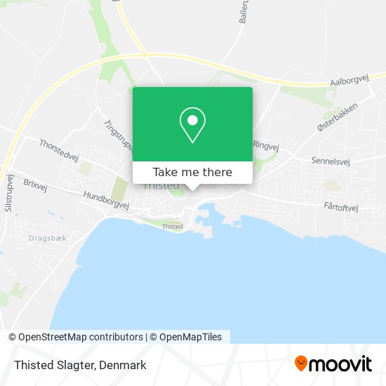 Thisted Slagter map