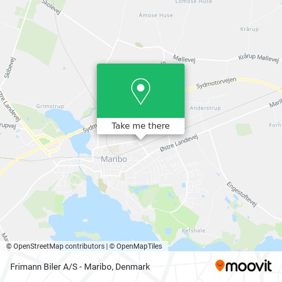 Frimann Biler A/S - Maribo map