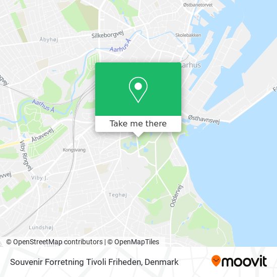 Souvenir Forretning Tivoli Friheden map