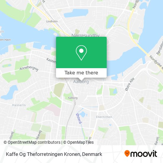 Kaffe Og Theforretningen Kronen map