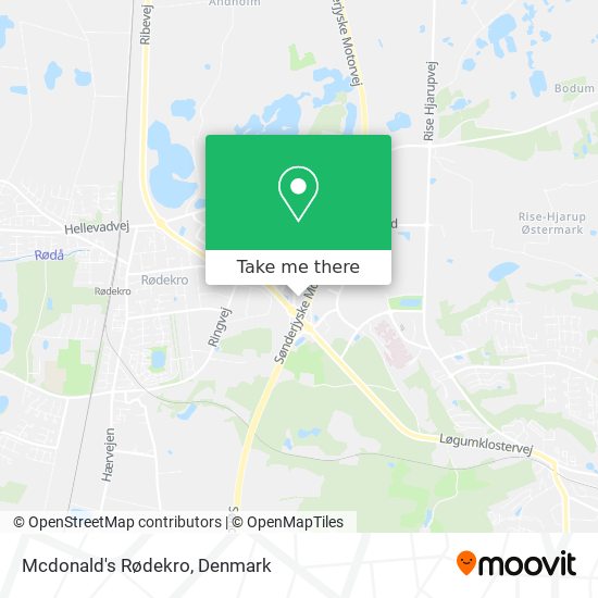 Mcdonald's Rødekro map