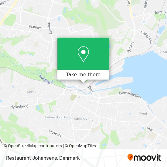 Restaurant Johansens map