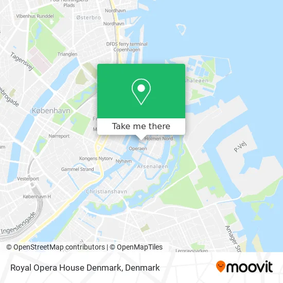 Royal Opera House Denmark map