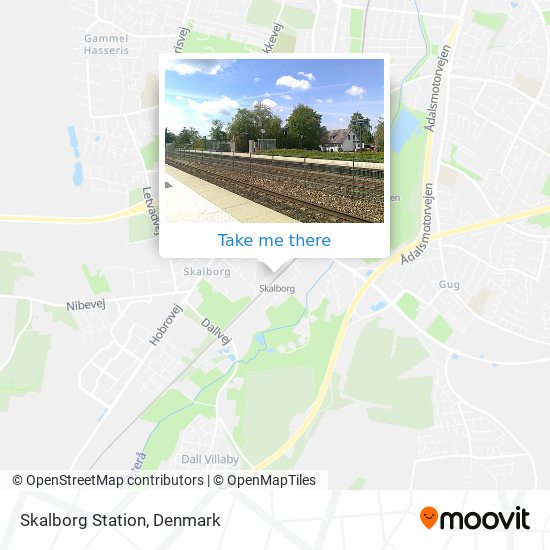 Skalborg Station map