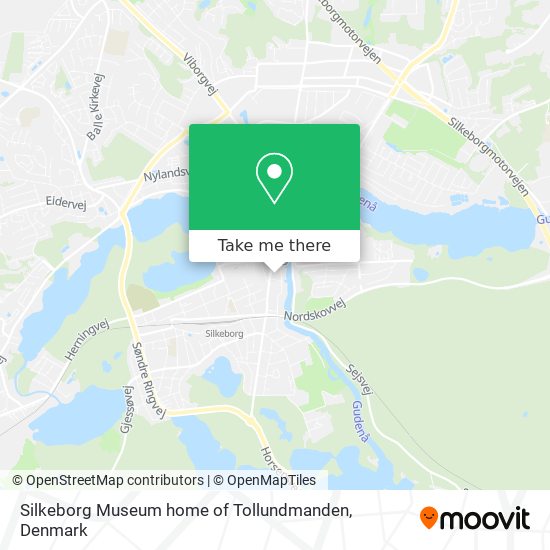Silkeborg Museum home of Tollundmanden map