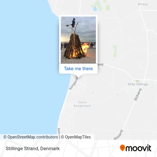 Stillinge Strand map