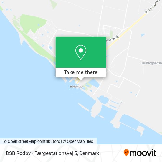 DSB Rødby - Færgestationsvej 5 map