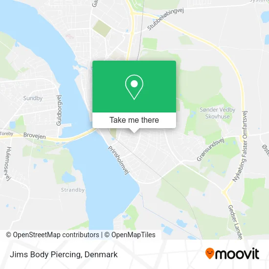 Jims Body Piercing map