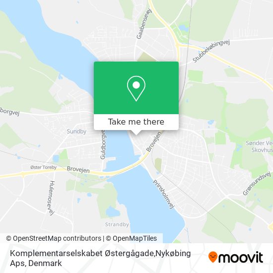 Komplementarselskabet Østergågade,Nykøbing Aps map
