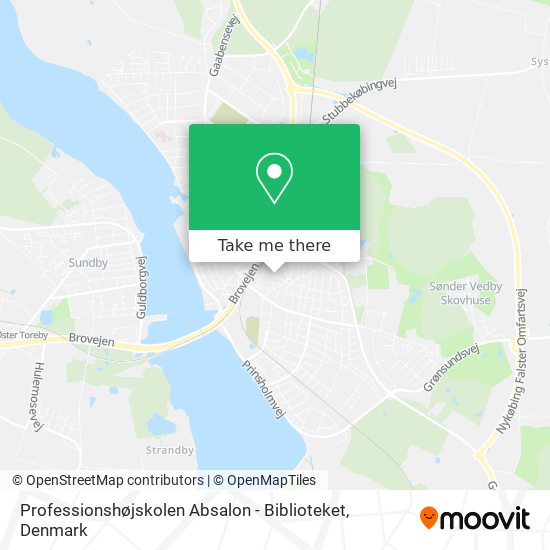 Professionshøjskolen Absalon - Biblioteket map