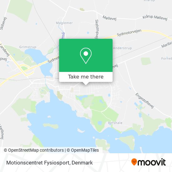 Motionscentret Fysiosport map