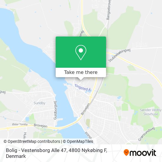 Bolig - Vestensborg Alle 47, 4800 Nykøbing F map