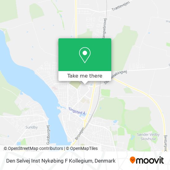 Den Selvej Inst Nykøbing F Kollegium map