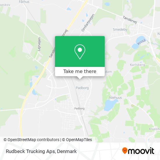 Rudbeck Trucking Aps map