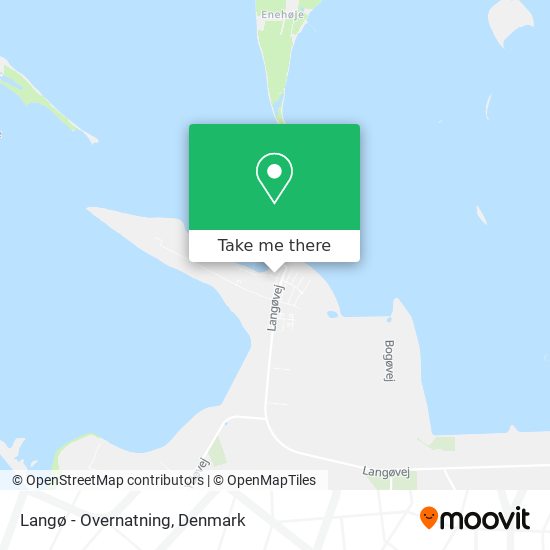 Langø - Overnatning map