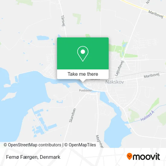 Femø Færgen map