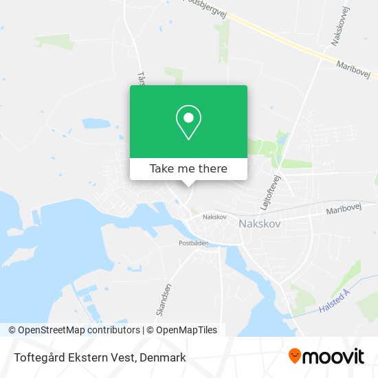 Toftegård Ekstern Vest map