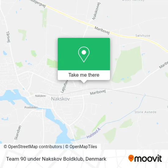 Team 90 under Nakskov Boldklub map