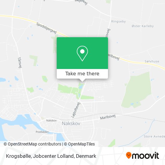 Krogsbølle, Jobcenter Lolland map