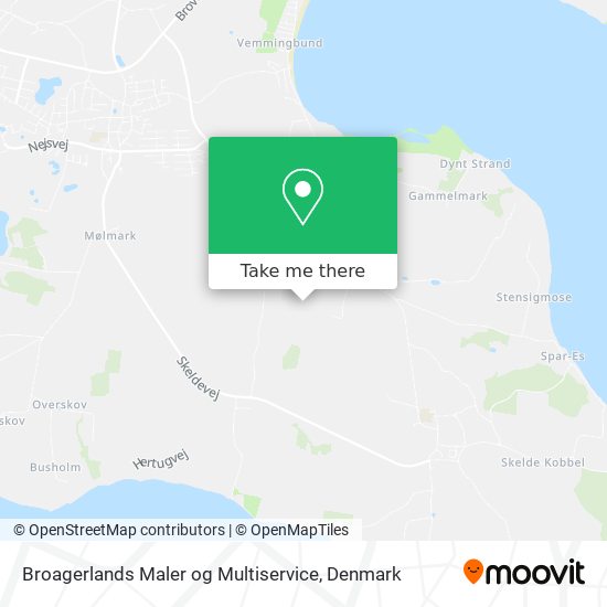 Broagerlands Maler og Multiservice map