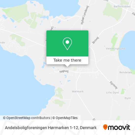 Andelsboligforeningen Hørmarken 1-12 map