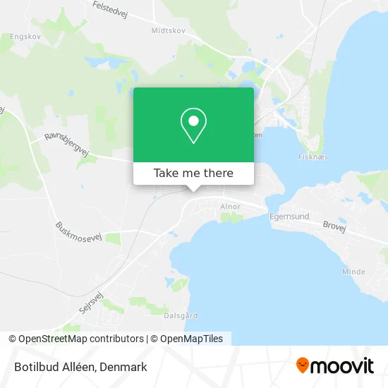 Botilbud Alléen map