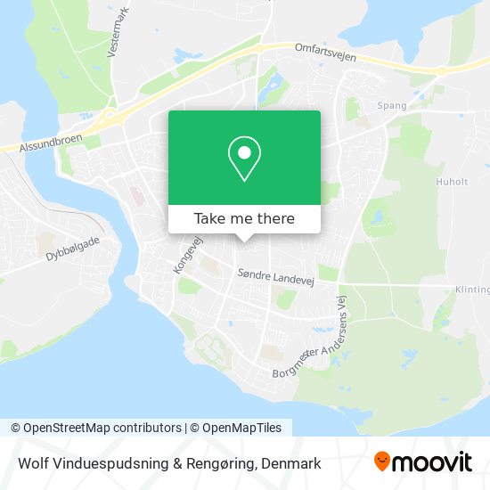 Wolf Vinduespudsning & Rengøring map