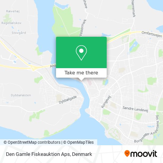 Den Gamle Fiskeauktion Aps map