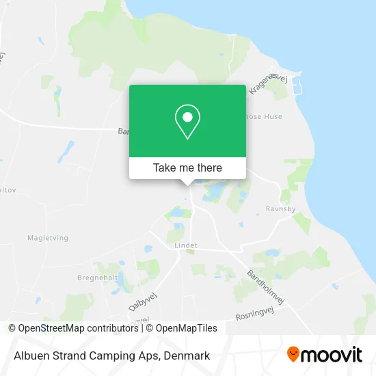 Albuen Strand Camping Aps map