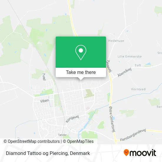 Diamond Tattoo og Piercing map