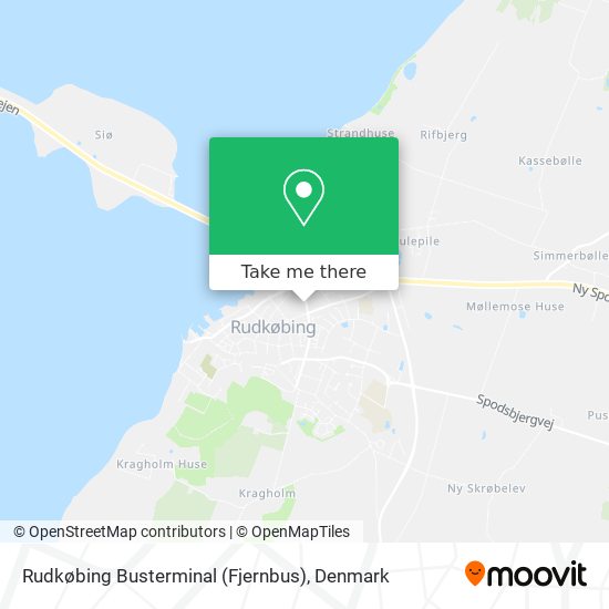 Rudkøbing Busterminal (Fjernbus) map