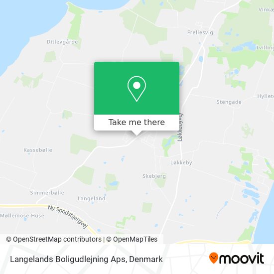 Langelands Boligudlejning Aps map