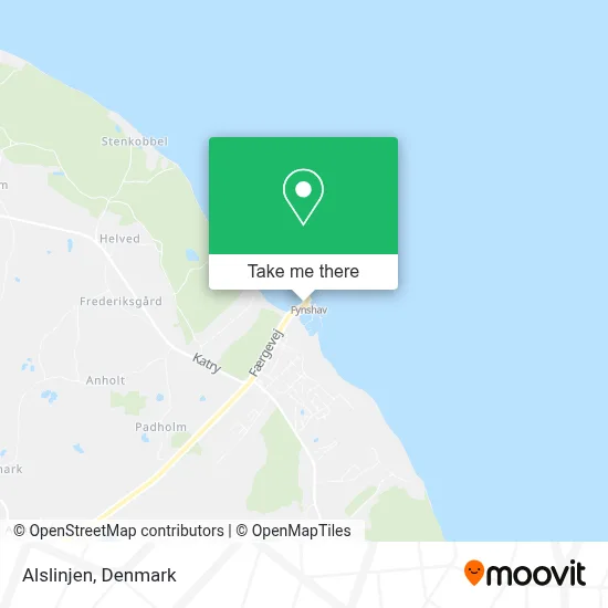 Alslinjen map