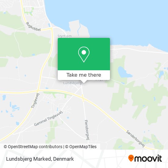 Lundsbjerg Marked map