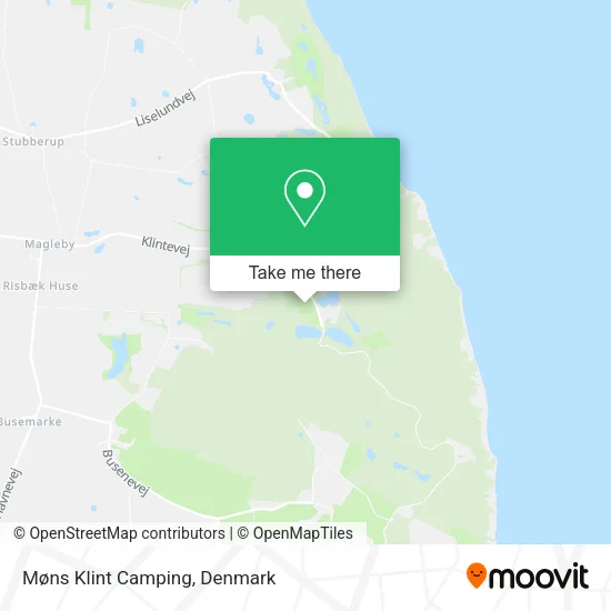 Møns Klint Camping map