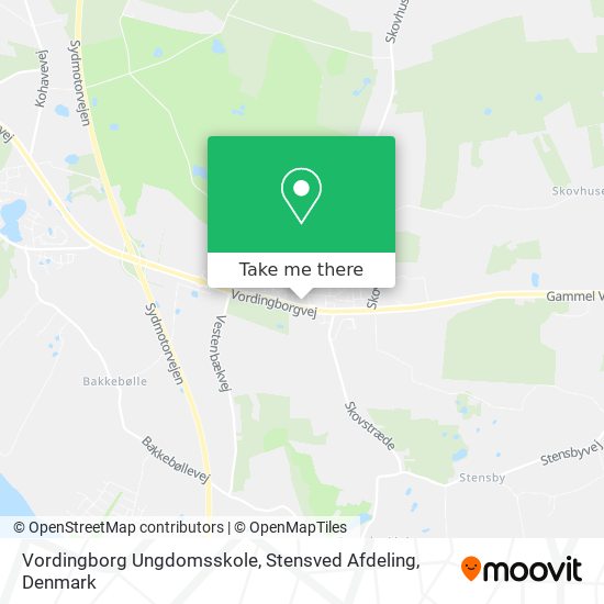 Vordingborg Ungdomsskole, Stensved Afdeling map