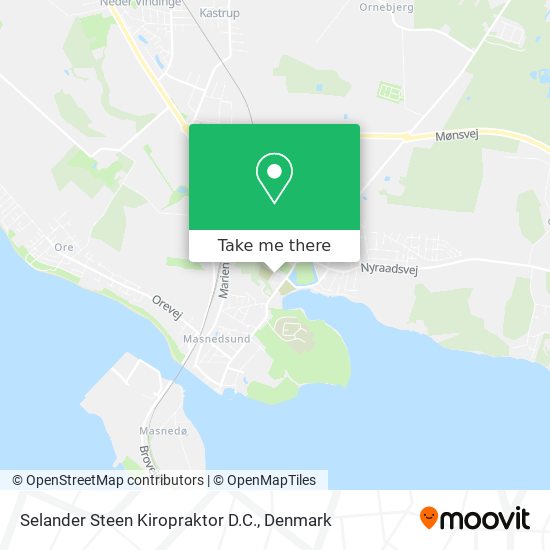 Selander Steen Kiropraktor D.C. map